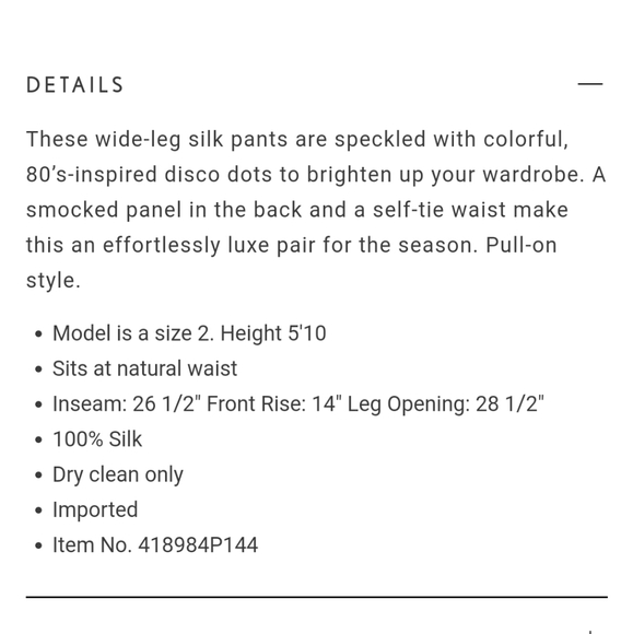 Rebecca Taylor | Speckle polka dot silk pants - Picture 3 of 5